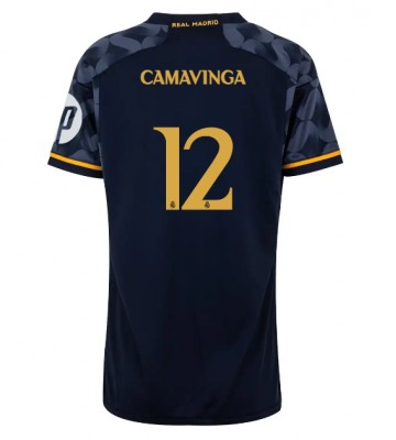 Real Madrid Eduardo Camavinga #12 Bortatröja Dam 2023-24 Kortärmad